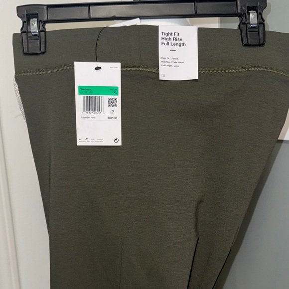 Nike Dark Green Leggings with White Accents - Picture 2 of 13